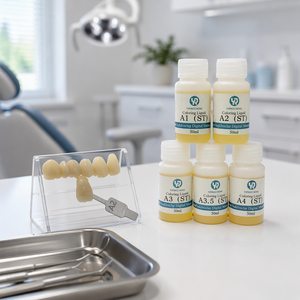 Yucera Liquido Colorante per Zirconia 26 Colori, <span class=keywords><strong>Pasta</strong></span> per Colorazione con Smalto per Corone in Zirconia a Contorno Completo, Laboratorio Dentale - Product Image 1