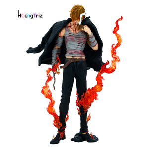 Venta al por mayor para una pieza Anime <span class=keywords><strong>figura</strong></span> modelo personaje japonés <span class=keywords><strong>Sanji</strong></span> en baño de sangre ornamento artesanías Material de PVC - Product Image 1