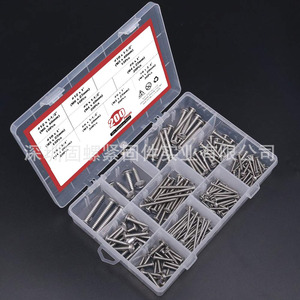 304 Stainless Steel Phillips Head Self Tapping Screw Set Metric Grade 2 Flat Head For Metal 200pcs - Product Image 3