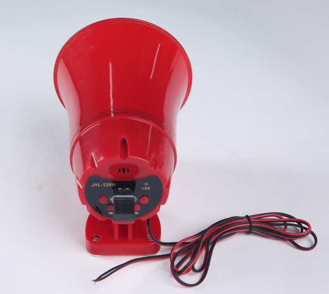 Car Megaphone with Record MP3 Speaker  Music Siren
