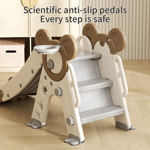 Feelkids Toboggan Pudding pour enfants, mini toboggan en plastique sécurisé, <span class=keywords><strong>jouet</strong></span> de jeu à pédale fermée, pour extérieur et intérieur, idéal pour bébés, centres commerciaux et écoles - Product Image 2