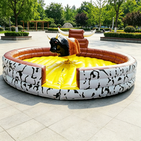 Tapis de sécurité gonflable pour machine de taureau mécanique, équipement de divertissement extérieur pour parc d'attractions, machine de défi sportif pour adultes