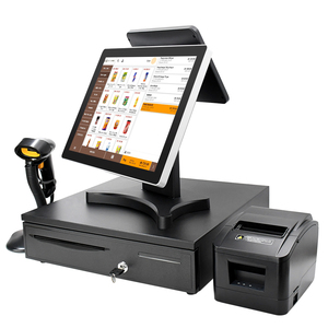 Hot Sell All in One <strong>Pos</strong> Systems <strong>Pos</strong> Manufacturer 15 Dual Screen with 10inch Customer <strong>Display</strong> - Product Image 5