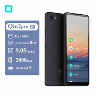 Qin2pro Smartphone Android 4G à écran tactile complet 5.05 pouces avec mini téléphone à caméra arrière
