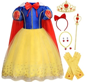 Costume de princesses <span class=keywords><strong>blanche</strong></span>-<span class=keywords><strong>neige</strong></span>, Halloween, carnaval, fête de noël pour filles, déguisement Cosplay, robes pour enfants - Product Image 3
