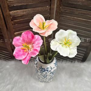 Fleur artificielle en soie Junheyuan, tulipe à branche unique, décoration intérieure, arrangement pour mariage et maison - Product Image 2