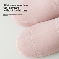 Chaussettes fines invisibles pour femme en coton peigné 95% coton, couleur unie, coupe basse, antidérapantes, désodorisantes, printemps-été