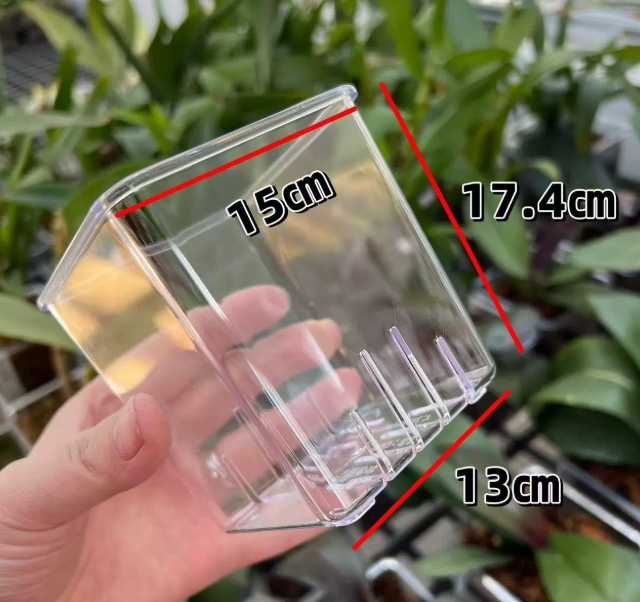 Trasparente 15 cm (senza vassoio)