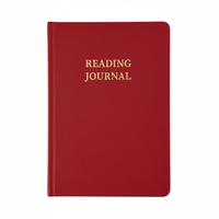 Carnet de lecture A5 en cuir rigide LION, cadeau pour les amateurs de livres et suivi des avis, 65 avis, reliure cousue, 100 feuilles