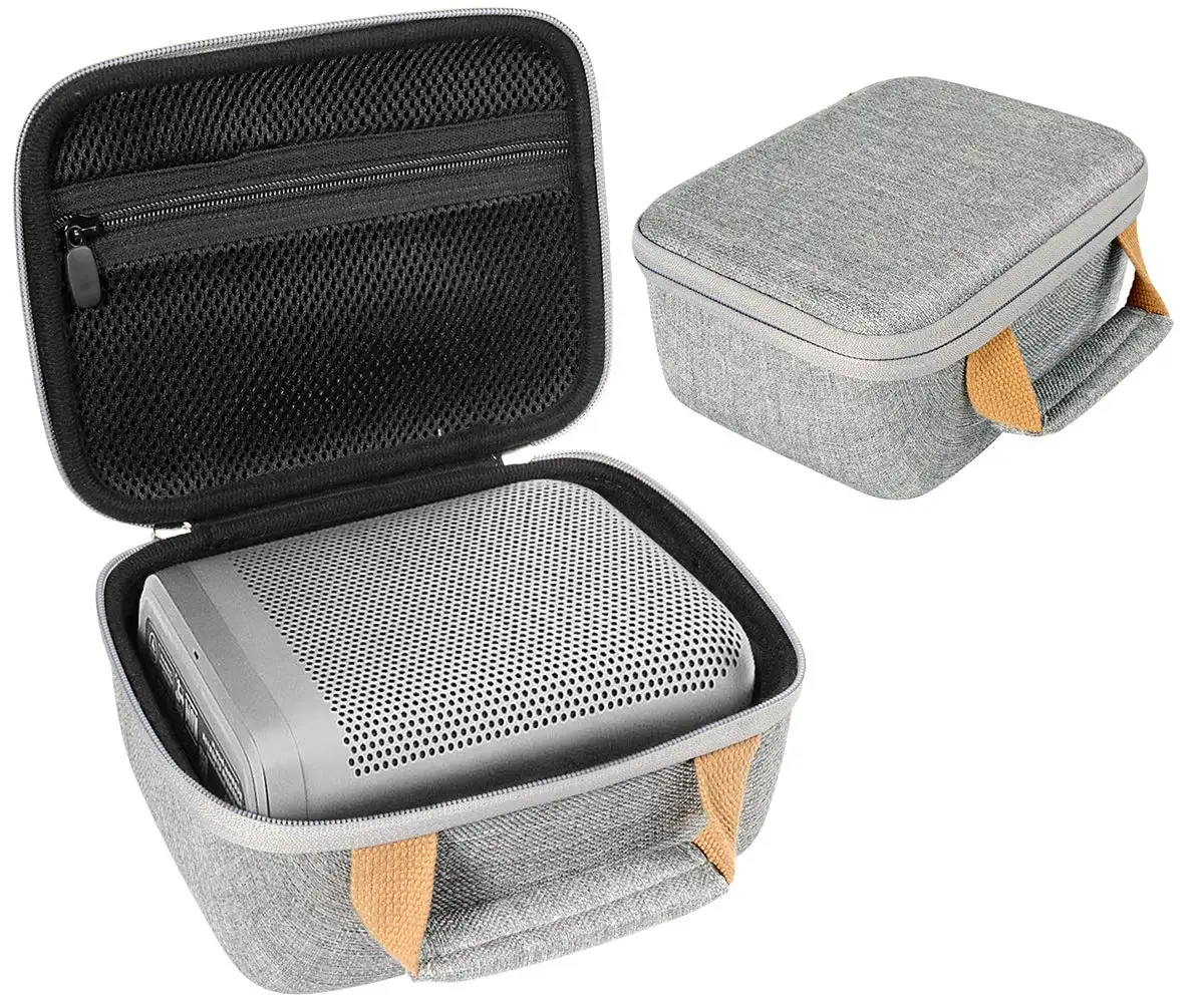 Portable Wireless Speaker Case for Shock Absorbing Soft Foam Padding Zipper mesh Accessory Speaker Storage Bag