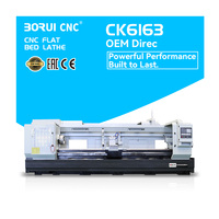 Tour à lit plat CNC CWK6163 à haute rigidité avec une rigidité structurelle supérieure pour des opérations de coupe puissantes à grande vitesse