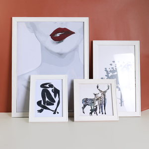 5 Colors Black White Solid Wood A1 A2 A3 <strong>A4</strong> 8X10 11X14 Inch Picture Photo <strong>Frame</strong> <strong>with</strong> Mat <strong>Mount</strong> - Product Image 4