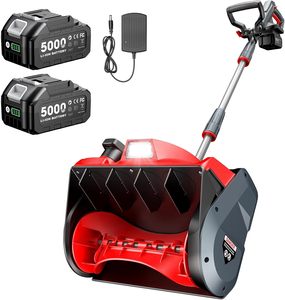 เครื่องเป่าหิมะแบบขับเคลื่อนด้วยตัวเอง 21V <span class=keywords><strong>ส</strong></span>ำหรับงานหนัก ใช้ในเชิงพาณิชย์ ขนาด 12 นิ้ว แบบไร้แปรงถ่าน ได้รับการรับรองมาตรฐาน CE พร้อมแบตเตอรี่ OEM 2 ก้อน (ไม่รวมแบตเตอรี่) - Product Image 1