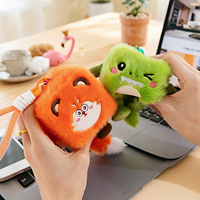 Porte-clés en peluche animaux multi-styles en gros, breloques douces et portables pour sacs d'école, sacs à main, décorations de fête, petits cadeaux