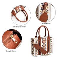 Bolso de mano transfronterizo listo para usar, estilo occidental, para mujer, tipo tote, bandolera, bohemio, azteca