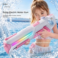 Pistolet à eau électrique Pulse en plastique unisexe, haute capacité, tir continu, haute pression, entièrement automatique, auto-amorçant, modèle multicolore