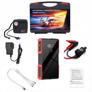 เครื่องจั๊มแบตเตอรี่12V สำหรับรถยนต์, เครื่องจั๊มแบตเตอรี่แบตเตอรี่ลิเธียมแบบพกพาอเนกประสงค์แบตเตอรี่ลิเธียมสำหรับรถยนต์ - Product Image 4