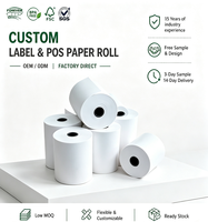 Kertas Thermal Gulung Grosir Pabrik 48gsm 55gsm 65gsm 75gsm Kertas Kasir