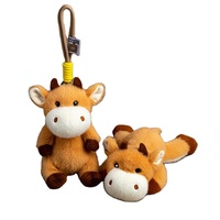 Peluche de vache des Highlands allongée et moelleuse, jouet en peluche pour enfants, cadeau