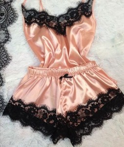 ชุดนอนเซ็กซี่ผ้าซาตินสำหรับผู้หญิงเอเชียสุดเซ็กซี่ - Product Image 4