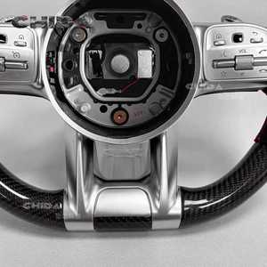 Volant en fibre de carbone personnalisé pour Mercedes Benz <span class=keywords><strong>C300</strong></span> C200 C180 W204 W211 W213 W205 W447 E63 - Product Image 4