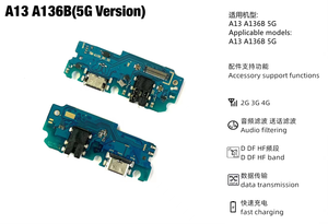 Piezas de teléfono móvil USB Dock Connector Flex Cable para Samsung <span class=keywords><strong>A22</strong></span> <span class=keywords><strong>5G</strong></span>-A226B - Product Image 2