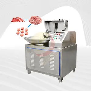 Mesin pemotong mangkuk, 30L 40L 125L mangkuk pemotong makanan pencincang peralatan vakum babi emulfy Mixer pemotong daging