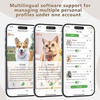 Badge d'identification pour chien en ABS rond, personnalisable par le fabricant, durable, avec code NFC et QR, nom de chien personnalisé et étiquette pour animal de compagnie