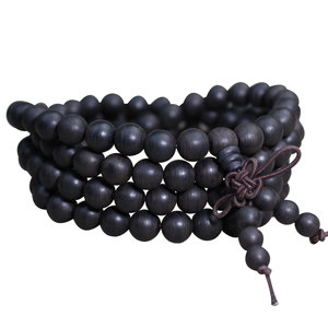 Vietnamese Agarwood Bracelet 108 Beads Round Shape High Oil Content Unisex Couple Jewelry <b>Prayer</b> <b>Mat</b> Use - Product Image 5
