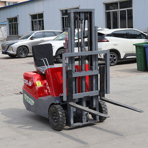 1 טון כל שטח telehandler מיני 3 גלגל חשמלי מלגזה - Product Image 1