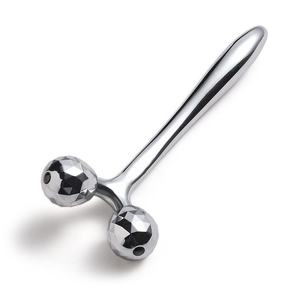 Herramienta de Masaje Metálica Plateada con Doble Rodillo Giratorio 360° en Forma de Y, Nuevo Diseño, Venta al Por Mayor - Product Image 6