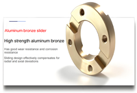Accouplement Oldham en acier inoxydable 304 RSK-GHCG, conception coulissante PA66, type à pince, OD34mm, L34mm, alésage 5-16mm, résistance à la corrosion