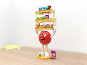 Présentoir à collations créatif-Étagère en forme de personnage de dessin animé pour la décoration de magasin et la promotion de produits - Product Image 2