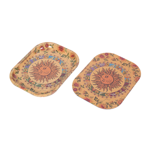 Jinlin, venta al por mayor, bandeja de hojalata de metal con logotipo impreso, lata de tabaco, bandeja rodante personalizada de 18x14cm con tapa magnética - Product Image 3