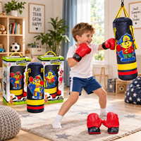 Ensemble de jeu de boxe pour enfants avec sac de frappe pour le sport récréatif, l'initiation à la boxe et la pratique pour débutants