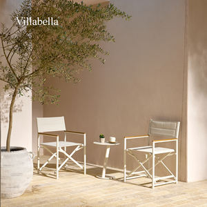 Fauteuil d'extérieur moderne en aluminium Patio meubles de jardin pliable extérieur chaise de directeur pour balcon d'hôtel - Product Image 2