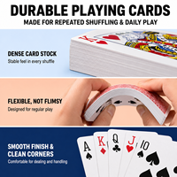 Cartes à Jouer Personnalisées avec Logo, Portables, Écologiques, Durables, en Papier, pour Jeu de Poker Anglais, Surface Brillante, Divertissement à Domicile