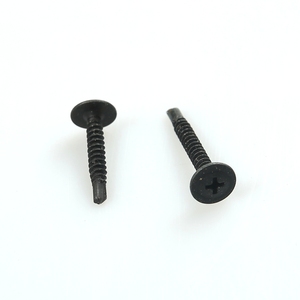 Vis à tête cylindrique noire durable, à empreinte Phillips, avec large surface de roulement pour le fixation de revêtements et de bardages sur les ossatures métalliques - Product Image 2