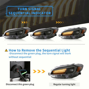 AlyntriX 36W 12V <span class=keywords><strong>LED</strong></span> Projektör Farlar, WRX 2015-2021 ve WRX STI 2016-2021 için Başlangıç Animasyonlu - Product Image 3