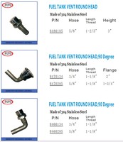 FOYO Bouchon de ventilation de réservoir de carburant de haute qualité à tête ronde OEM ODM en acier inoxydable 304 pour yacht, bateau, accessoire marin