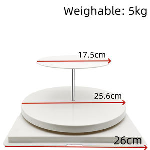 Plataforma Giratoria <span class=keywords><strong>El</strong></span>éctrica de Plástico, Soporte Giratorio Motorizado para Exhibición de Pasteles de Boda, Cumpleaños, Suministros de Repostería - Product Image 5