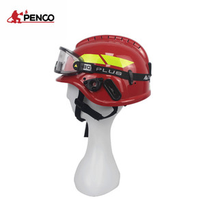 Chữa cháy Unisex An Toàn Mũ Bảo Hiểm với Kính Lính Cứu Hỏa Có Thể Điều Chỉnh Đội Mũ Bảo Hiểm - Product Image 4