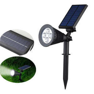 ไฟสปอตไลท์ตกแต่งภูมิทัศน์ LED แบบ 2-in-1 เปิด/ปิดอัตโนมัติ ใช้พลังงานแสงอาทิตย์ สำหรับสวนกลางแจ้ง ทางเดิน ลานบ้าน ไฟติดผนัง กันน้ำ IP65 5000K - Product Image 1