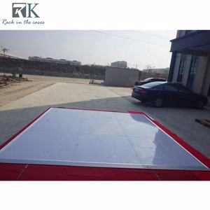 Panneau de plancher de danse en bois blanc brillant 20x20 pieds pour mariages, événements en plein air, décorations de mariage - Product Image 1