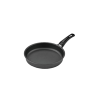 Poêle à frire antiadhésive en acier au carbone durable de haute qualité pour petit-déjeuner, œufs, crêpes, steaks, avec poignée en bois, pour cuisson à gaz à domicile