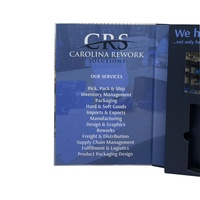 Brochure vidéo avec écran LCD, brochure vidéo pour cadeau, lecteur MP4 LCD HD, création de brochure vidéo