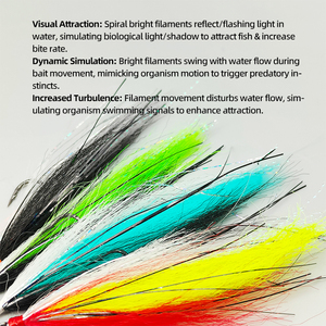 Streamer trota mosca esche artificiali per la pesca a mosca esche essenziali per la pesca a mosca - Product Image 2