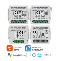 Diy 1/2/3/4 App Gang telecomando vocale 10a Dc Smart Switch Home Light Wireless Wifi Mini Tuya Smart Switch