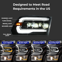 Ensemble de lampe de voiture DK Motion Factory 1500/RAM 2500/RAM 3500 phare classique 2019-2021 2009-2018/Ram 1500 phare pour Dodge Ram