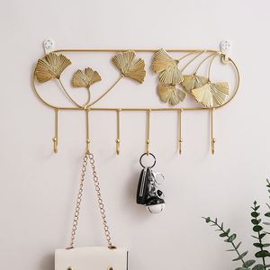 New Arrival Vintage Gold Iron Wall Shelf <b>Hook</b> Decorative Coat Home Decor <b>Hooks</b> Wall Hanging Crafts Wall <b>Hook</b> - Product Image 4